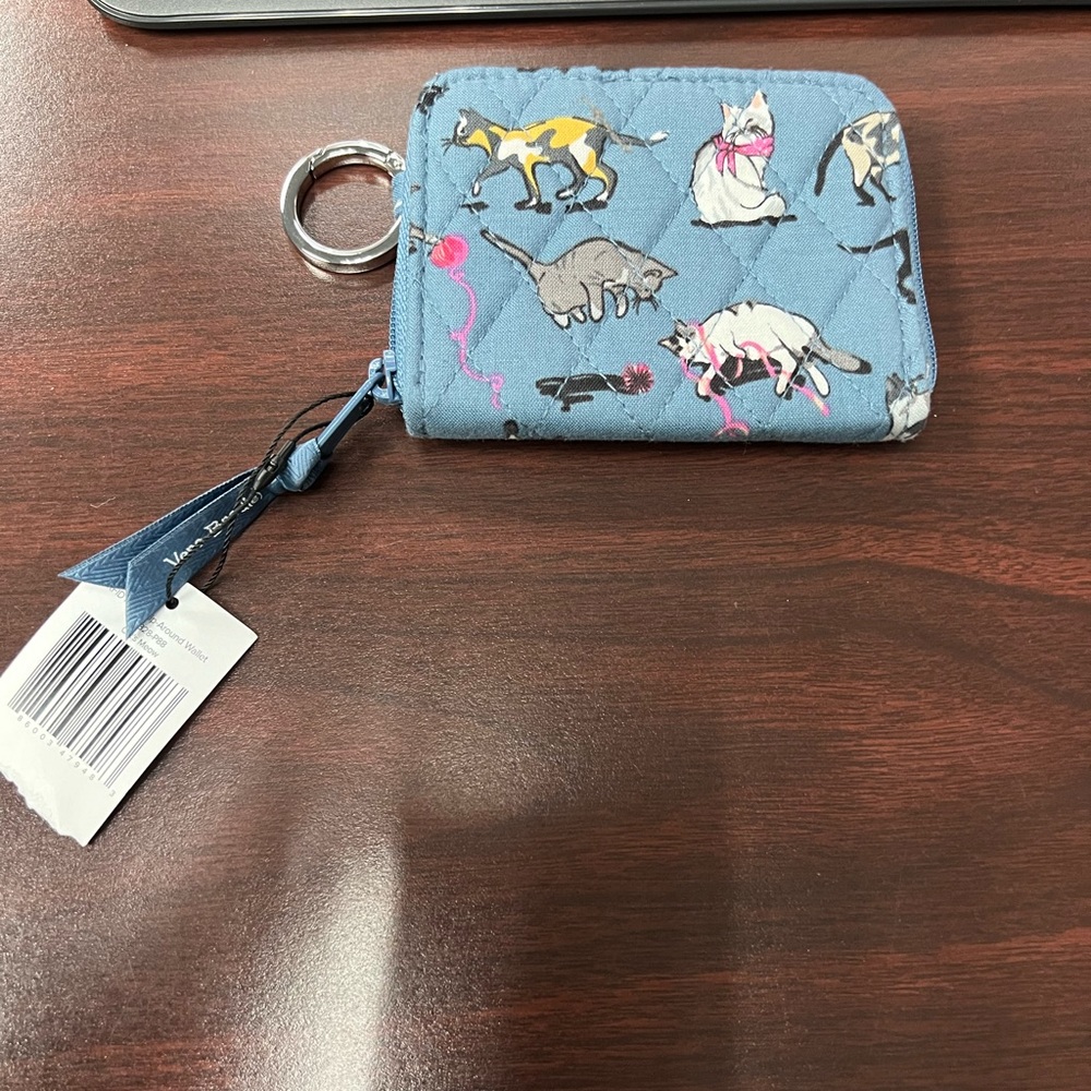 Vera Bradley Cat’s Meow RFID Petite Zip-Around Wallet
